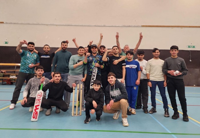 Leuven stars cricket club -groepsfoto indoor